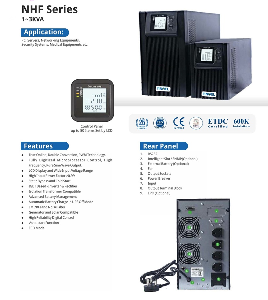 NHF Series 1~3KVA